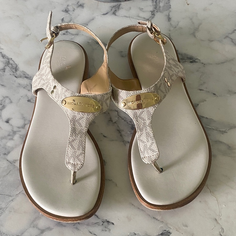 Michael Kors Women's Textured Tan Sandals